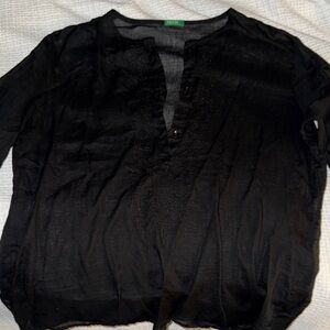 United Colors Of Benetton Black Blouse